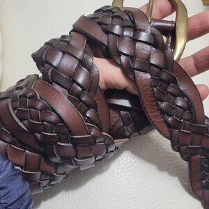 J Crew Braided Fancy Leather Belt